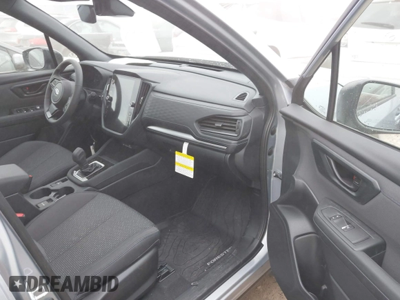 2025 Subaru Forester Premium с VIN JF2SLDBC5SH538293, выставлен на аукционе IAAI как лот 41898976 с пробегом 424 миль миль и . История ставок и продаж доступна на DreamBid. Изображение 5.