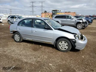2003 Honda Civic LX with VIN 2HGES16633H603530, listed as a Copart auction lot 50108515 with 0 mi miles and Salvage Title. Bid and sale history available at carsss.com. Image 4.