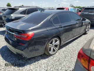 2016 BMW 7 Series 740i with VIN WBA7E2C52GG504096, listed as a Copart auction lot 49258935 with 111,267 mi miles and Salvage Title. Bid and sale history available at carsss.com. Image 3.