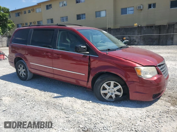 2010 Chrysler Town & Country Touring with VIN 2A4RR5D1XAR428141, listed as a Copart auction lot 53032555 with 161,817 mi miles and Salvage Title. Bid and sale history available at carsss.com. Image 4.
