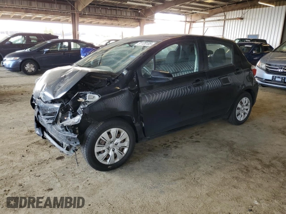 2014 Toyota Yaris L with VIN VNKKTUD38EA007833, listed as a Copart auction lot 51120185 with 185,942 mi miles and Salvage Title. Bid and sale history available at carsss.com. Image 1.