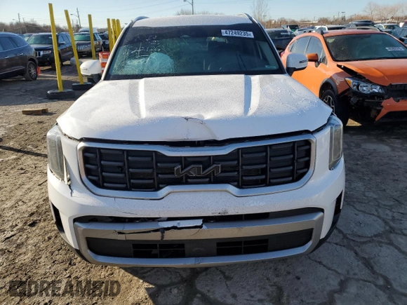 2023 Kia Telluride S with VIN 5XYP6DGC7PG346152, listed as a Copart auction lot 47249235 with 27,096 mi miles and Salvage Title. Bid and sale history available at DreamBid. Image 5.