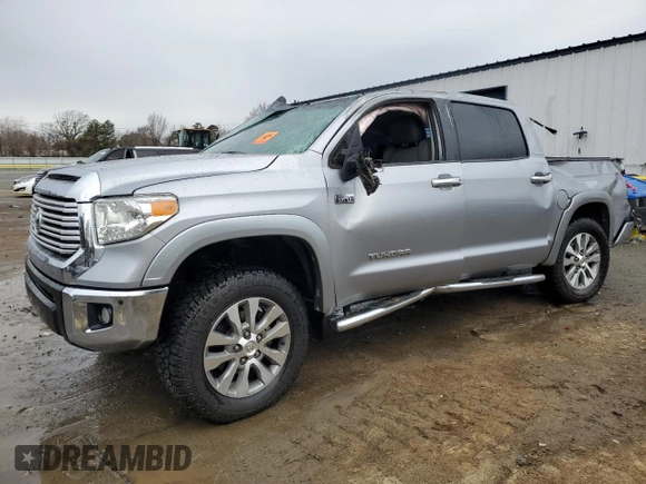 2017 Toyota Tundra Limited z VIN 5TFHW5F1XHX627001, wystawiony jako Copart lot #87833035 z przebiegiem Nie podano mil oraz Szkoda całkowita • Salvage title. Historia ofert i sprzedaży dostępna na DreamBid. Obrazek 1.
