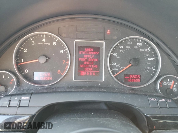 2007 Audi A4 2.0T with VIN WAUBF78E37A022592, listed as a Copart auction lot 75480544 with 122,605 mi miles and Salvage Title. Bid and sale history available at carsss.com. Image 9.