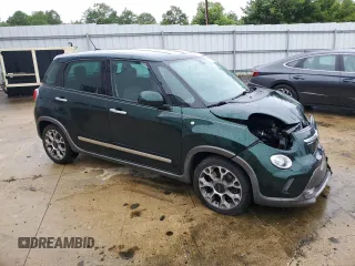 2014 FIAT 500L Trekking with VIN ZFBCFADH3EZ011436, listed as a Copart auction lot 60106865 with 43,232 mi miles and Salvage title. Bid and sale history available at DreamBid. Image 4.