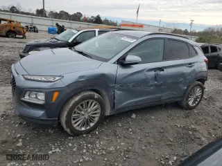 2020 Hyundai Kona SEL with VIN KM8K22AA1LU591356, listed as a Copart auction lot 42220135 with 52,026 mi miles and Salvage Title. Bid and sale history available at carsss.com. Image 1.