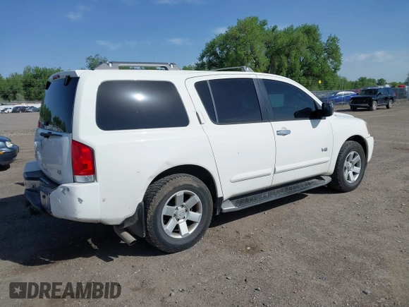 2005 Nissan Armada SE z VIN 5N1AA08B75N731103, wystawiony jako IAAI lot #42213623 z przebiegiem 161 968 mil mil oraz . Historia ofert i sprzedaży dostępna na DreamBid. Obrazek 4.