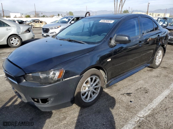 2012 Mitsubishi Lancer ES with VIN JA32U2FU7CU017070, listed as a Copart auction lot 43626925 with 199,436 mi miles and Salvage Title. Bid and sale history available at carsss.com. Image 1.