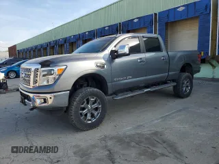 2018 Nissan Titan XD PRO-4X with VIN 1N6BA1F43JN525660, listed as a Copart auction lot 78692844 with 146,044 mi miles and Clean Title. Bid and sale history available at carsss.com. Image 1.