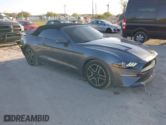 2021 Ford Mustang EcoBoost with VIN 1FATP8UH5M5107597, listed as a IAAI auction lot 41690617 with 54,164 mi miles. Bid and sale history available at carsss.com. Image 1.
