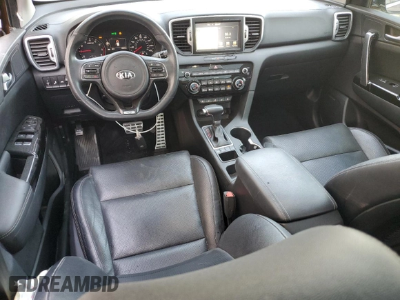 2017 Kia Sportage SX Turbo with VIN KNDPR3A66H7173548, listed as a Copart auction lot 46892905 with 87,876 mi miles and Non repairable. Bid and sale history available at DreamBid. Image 8.