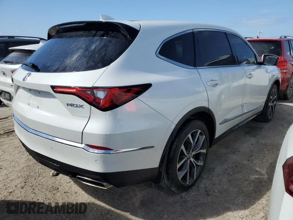 2023 Acura MDX w/Technology Package with VIN 5J8YD9H44PL006199, listed as a Copart auction lot 76787324 with 12,000 mi miles and Non Repairable. Bid and sale history available at carsss.com. Image 3.