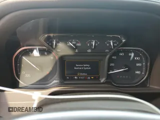 2022 GMC Sierra 1500 SLT with VIN 3GTU9DEDXNG122149, listed as a Copart auction lot 59527815 with 51,527 mi miles and Salvage title. Bid and sale history available at DreamBid. Image 9.