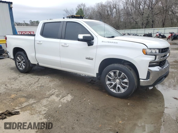 2022 Chevrolet Silverado 1500 LT with VIN 1GCPWCEDXNZ145527, listed as a Copart auction lot 47473405 with 43,995 mi miles and Salvage Title. Bid and sale history available at DreamBid. Image 4.