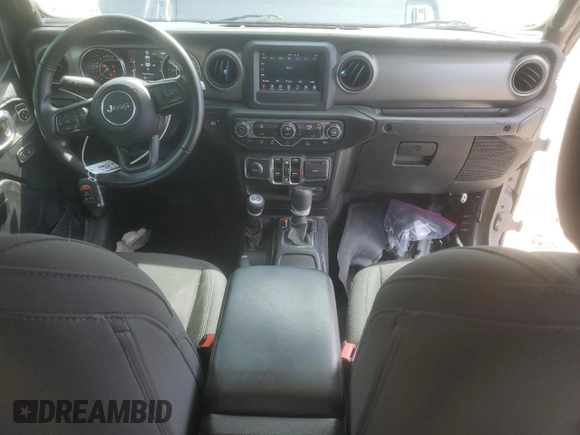 2021 Jeep Gladiator Willys with VIN 1C6HJTAG7ML572661, listed as a Copart auction lot 61172665 with 54,317 mi miles and Salvage title. Bid and sale history available at DreamBid. Image 8.