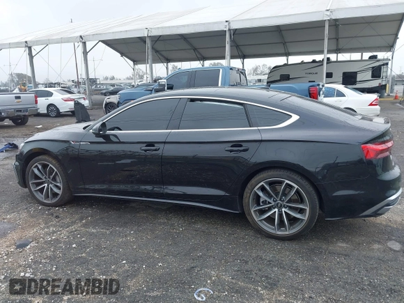 2023 Audi A5 Sportback S line Premium Plus with VIN WAUFACF57PA038841, listed as a IAAI auction lot 41507457 with 1 mi miles. Bid and sale history available at carsss.com. Image 14.