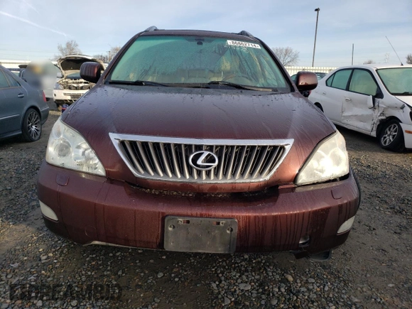 2009 Lexus RX 350 with VIN JTJGK31U199852195, listed as a Copart auction lot 86862714 with Not Provided miles and Salvage Title. Bid and sale history available at DreamBid. Image 5.