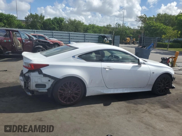 2016 Lexus RC 350 F Sport with VIN JTHHE5BC1G5014283, listed as a Copart auction lot 61814405 with 73,310 mi miles and Salvage title. Bid and sale history available at DreamBid. Image 3.