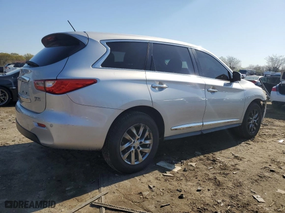 2013 Infiniti JX35 with VIN 5N1AL0MM3DC324326, listed as a Copart auction lot 52241375 with 139,880 mi miles and Salvage Title. Bid and sale history available at carsss.com. Image 3.