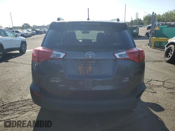2015 Toyota RAV4 LE with VIN JTMBFREV7FJ049828, listed as a Copart auction lot 60457645 with 80,105 mi miles and Salvage title. Bid and sale history available at DreamBid. Image 6.