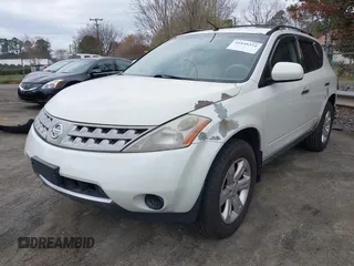2007 Nissan Murano SL with VIN JN8AZ08W57W643605, listed as a IAAI auction lot 41848324 with 249,590 mi miles and . Bid and sale history available at DreamBid. Image 2.