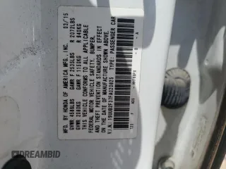 2015 Acura TLX V6 with VIN 19UUB2F37FA020825, listed as a Copart auction lot 56641335 with 213,871 mi miles and Salvage title. Bid and sale history available at DreamBid. Image 12.