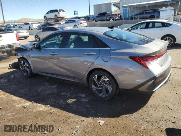 2024 Hyundai Elantra Limited with VIN KMHLP4DG7RU741495, listed as a Copart auction lot 48252005 with 15,049 mi miles and Salvage Title. Bid and sale history available at DreamBid. Image 2.