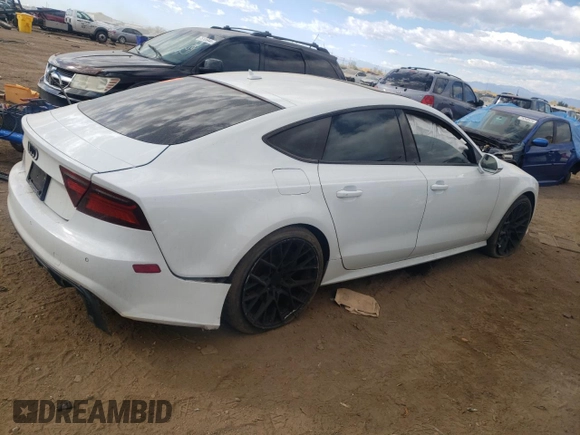 2016 Audi S7 with VIN WAUW2AFC5GN007029, listed as a Copart auction lot 77480764 with 105,830 mi miles and Salvage Title. Bid and sale history available at carsss.com. Image 3.