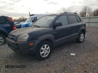 2005 Hyundai Tucson GLS with VIN KM8JN72D55U046949, listed as a Copart auction lot 48985525 with 103,208 mi miles and Clean Title. Bid and sale history available at carsss.com. Image 1.