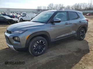 2021 Chevrolet TrailBlazer LT with VIN KL79MRSL6MB172824, listed as a Copart auction lot 49166385 with 79,168 mi miles and Salvage Title. Bid and sale history available at DreamBid. Image 1.