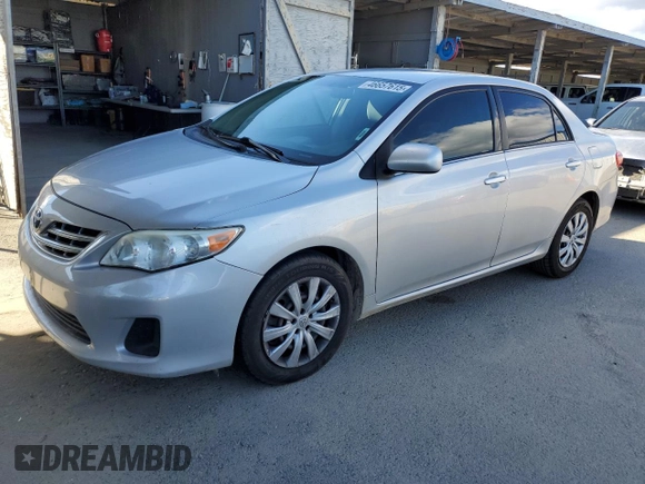 2013 Toyota Corolla L with VIN JTDBU4EE1DJ115716, listed as a Copart auction lot 46657615 with 88,742 mi miles and Salvage Title. Bid and sale history available at DreamBid. Image 1.