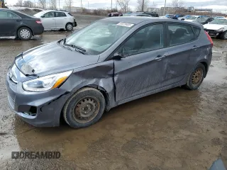 2017 Hyundai Accent Sport with VIN KMHCU5AE1HU334546, listed as a Copart auction lot 50028485 with 170,412 mi miles and Salvage Title. Bid and sale history available at carsss.com. Image 1.