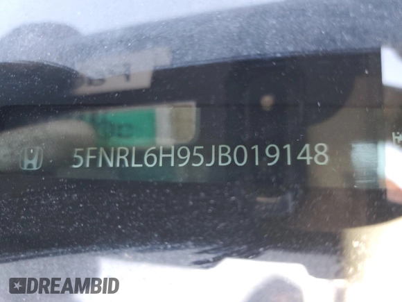 2019 Honda Odyssey Elite with VIN 5FNRL6H98KB004399, listed as a Copart auction lot 43932075 with 35,843 mi miles and Salvage Title. Bid and sale history available at DreamBid. Image 13.