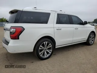 2020 Ford Expedition Max Platinum с VIN 1FMJK1MT4LEA95545, выставлен на аукционе Copart как лот 63905615 с пробегом 65 774 миль миль и Чистый • Clean title. История ставок и продаж доступна на DreamBid. Изображение 3.