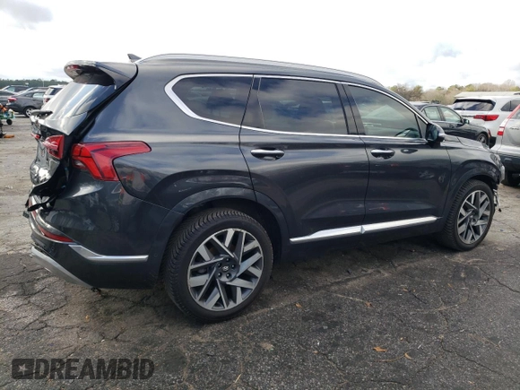 2022 Hyundai Santa Fe Calligraphy with VIN 5NMS54AL7NH411882, listed as a Copart auction lot 85876934 with 52,978 mi miles and Salvage Title. Bid and sale history available at carsss.com. Image 3.