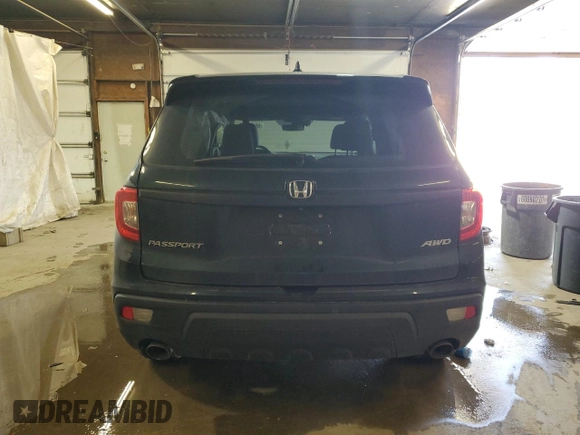 2020 Honda Passport EX-L with VIN 5FNYF8H57LB011549, listed as a Copart auction lot 59123735 with 127,797 mi miles and Salvage title. Bid and sale history available at DreamBid. Image 6.