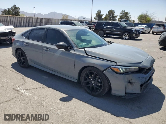 2025 Honda Civic Sport with VIN 2HGFE2F5XSH509264, listed as a Copart auction lot 53260775 with 17,169 mi miles and Salvage title. Bid and sale history available at DreamBid. Image 4.