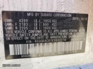 2019 Subaru Impreza Premium with VIN 4S3GKAC67K3602216, listed as a Copart auction lot 45240165 with 78,202 mi miles and Salvage Title. Bid and sale history available at carsss.com. Image 15.