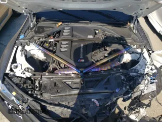 2021 BMW M4 with VIN WBS53AZ09MCF73467, listed as a Copart auction lot 72576704 with 15,437 mi miles and Salvage Title. Bid and sale history available at carsss.com. Image 13.