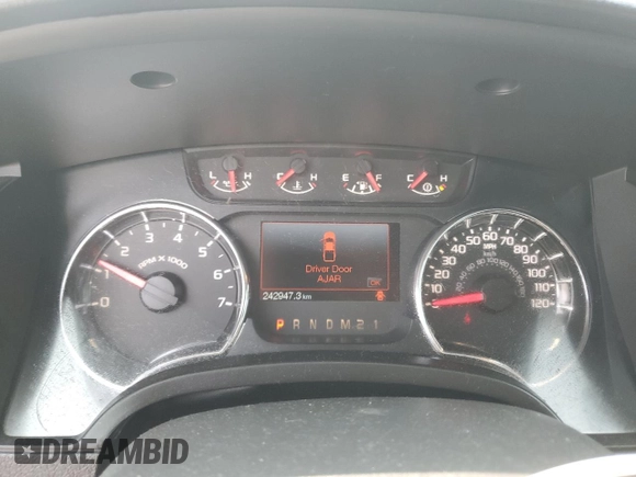 2013 Ford F-150 XL with VIN 1FTFW1ET3DFB93118, listed as a Copart auction lot 59396855 with 242,947 mi miles and Salvage title. Bid and sale history available at DreamBid. Image 9.