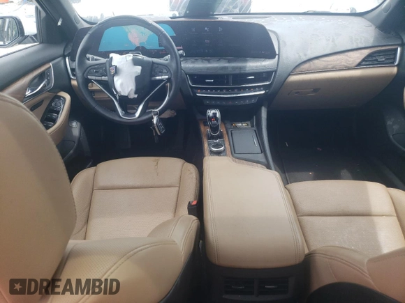 2025 Cadillac CT5 Premium Luxury with VIN 1G6DN5RWXS0101138, listed as a Copart auction lot 60369325 with 18,046 mi miles and Salvage title. Bid and sale history available at DreamBid. Image 8.
