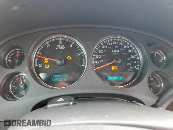 2007 Chevrolet Suburban LTZ with VIN 3GNFC16J07G153658, listed as a Copart auction lot 58020255 with 319,762 mi miles and Salvage title. Bid and sale history available at DreamBid. Image 9.