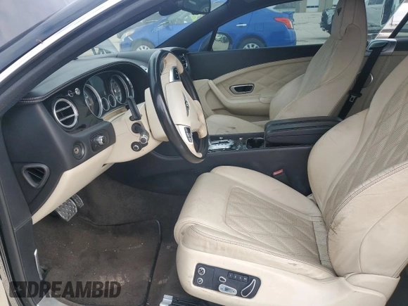 2012 Bentley Continental GT with VIN SCBFR7ZAXCC077193, listed as a Copart auction lot 41443665 with 90,262 mi miles and Clean Title. Bid and sale history available at DreamBid. Image 7.