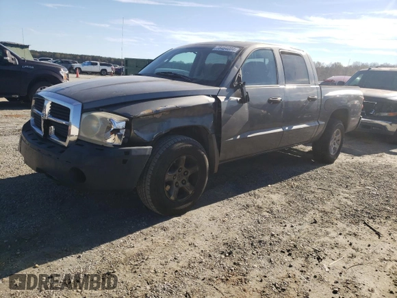 2005 Dodge Dakota SLT with VIN 1D7HE48K75S136211, listed as a Copart auction lot 78464004 with 229,707 mi miles and Salvage Title. Bid and sale history available at DreamBid. Image 1.