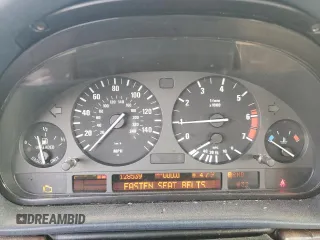 2000 BMW 7 Series 740iL with VIN WBAGH8346YDP11238, listed as a Copart auction lot 81122224 with 128,539 mi miles and Salvage Title. Bid and sale history available at carsss.com. Image 9.
