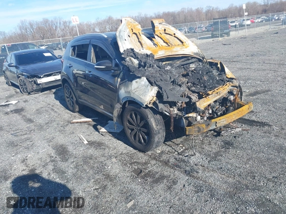 2019 Kia Sportage EX with VIN KNDPNCAC6K7568015, listed as a IAAI auction lot 41230191 with 1 mi miles. Bid and sale history available at carsss.com. Image 1.
