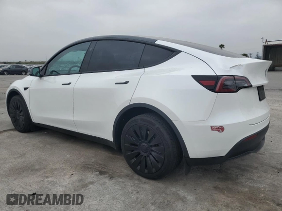 2023 Tesla Model Y Long Range with VIN 7SAYGDEE2PF860135, listed as a Copart auction lot 50380975 with 25,334 mi miles and Salvage Title. Bid and sale history available at DreamBid. Image 2.
