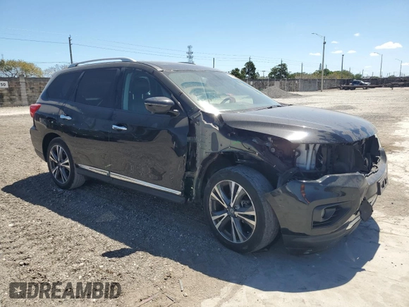 2020 Nissan Pathfinder Platinum with VIN 5N1DR2DN2LC590371, listed as a Copart auction lot 49660975 with 58,598 mi miles and Salvage title. Bid and sale history available at DreamBid. Image 4.