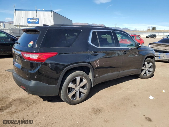 2021 Chevrolet Traverse LT Leather with VIN 1GNEVHKW9MJ158349, listed as a Copart auction lot 46192605 with 75,281 mi miles and Salvage Title. Bid and sale history available at carsss.com. Image 3.