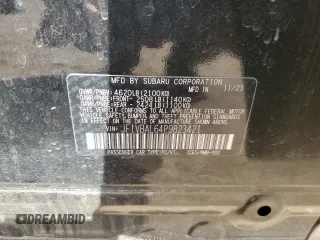 2023 Subaru WRX Limited с VIN JF1VBAL64P9823421, выставлен на аукционе Copart как лот 52038585 с пробегом 14 794 миль миль и Списание • Salvage title. История ставок и продаж доступна на DreamBid. Изображение 14.